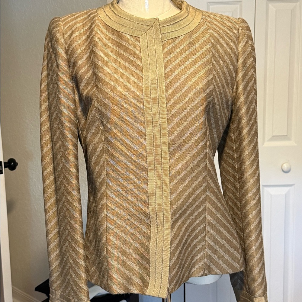 Armani Collezioni Beige and olive Blazer